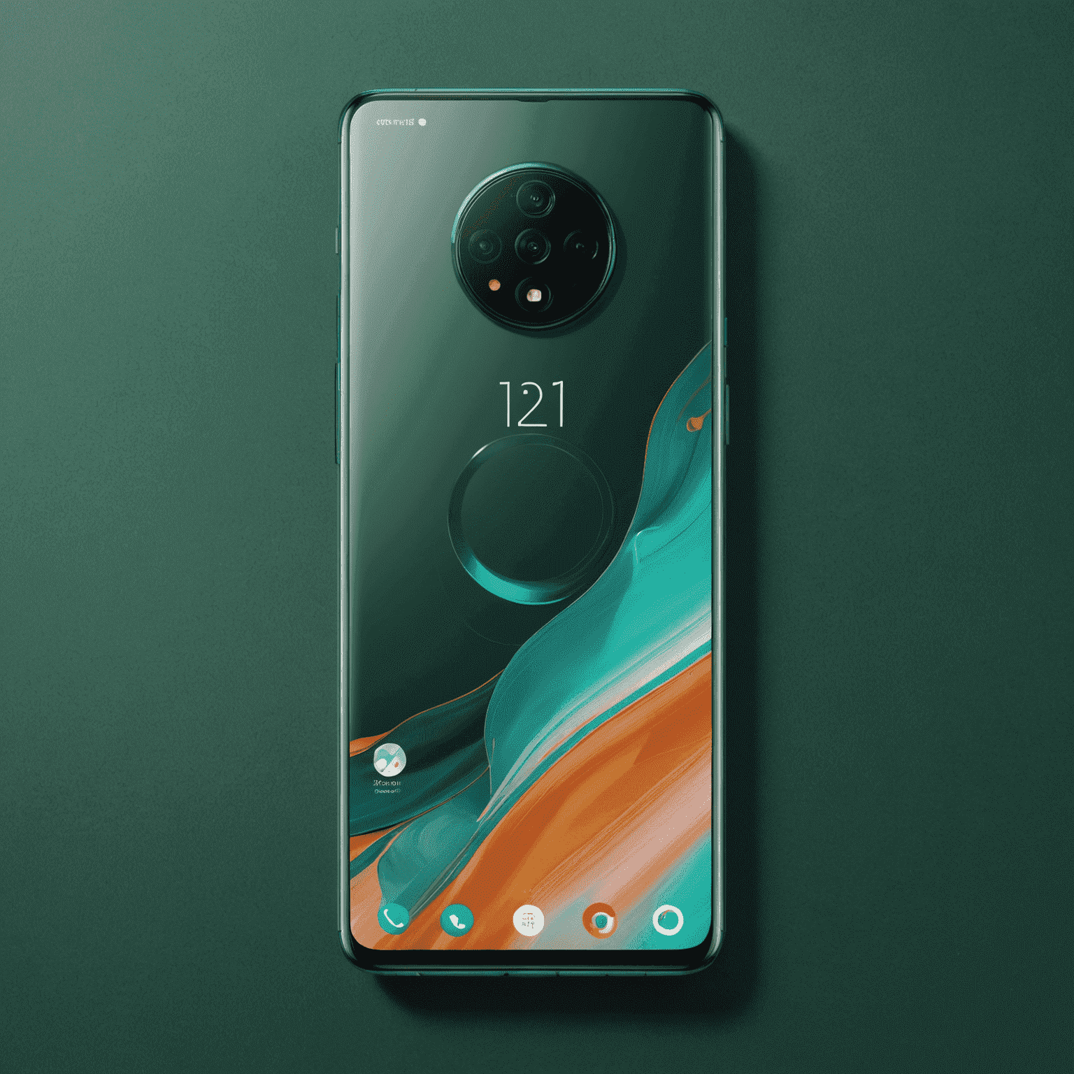 OnePlus 11 in emerald green, showcasing its circular camera module and sleek body